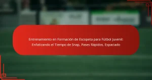 Entrenamiento en Formación de Escopeta para Fútbol Juvenil: Enfatizando el Tiempo de Snap, Pases Rápidos, Espaciado